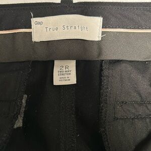 Gap True Straight black pants